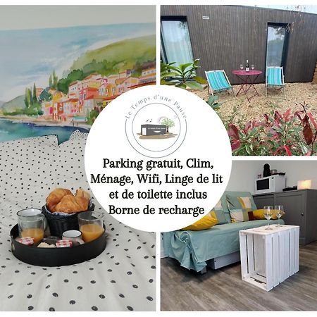 Studio De Jardin "Le Temps D Une Pause" Jusqu'A 4 Personnes En Face Du Beaujolais - Climatisation Et Borne Recharge Vehicule Electrique Montmerle-sur-Saone Екстериор снимка